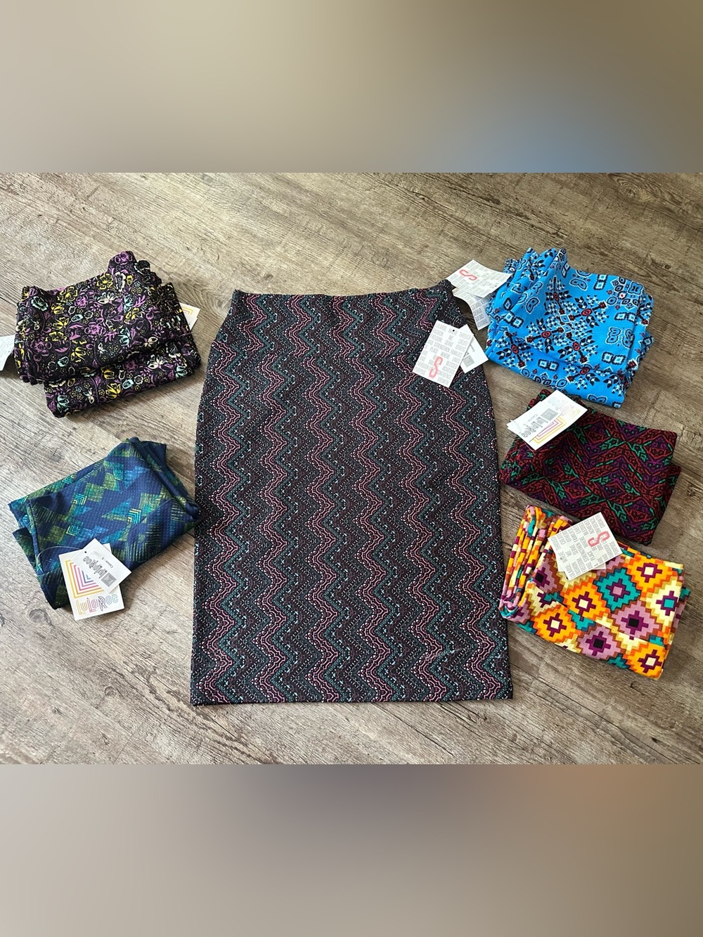 Lot of 8 LuLaRoe Cassie Skirts Size Small S NWT New With Tags (2 Duplicates)